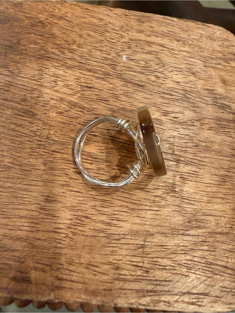 Hand made craft Button Ring - Picture 2 of 6
